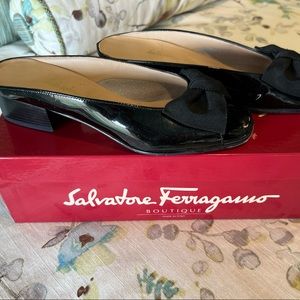 Salvatore Ferragamo Black Mule Sandals
